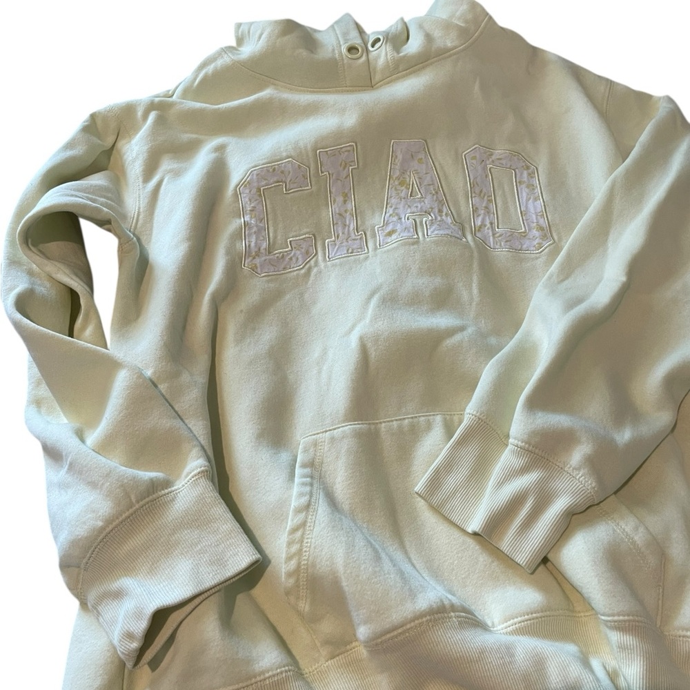 Ocean Drive Ciao Embroidered Hoodie - Light Mint